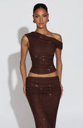 Aveda Top - Plum Brown