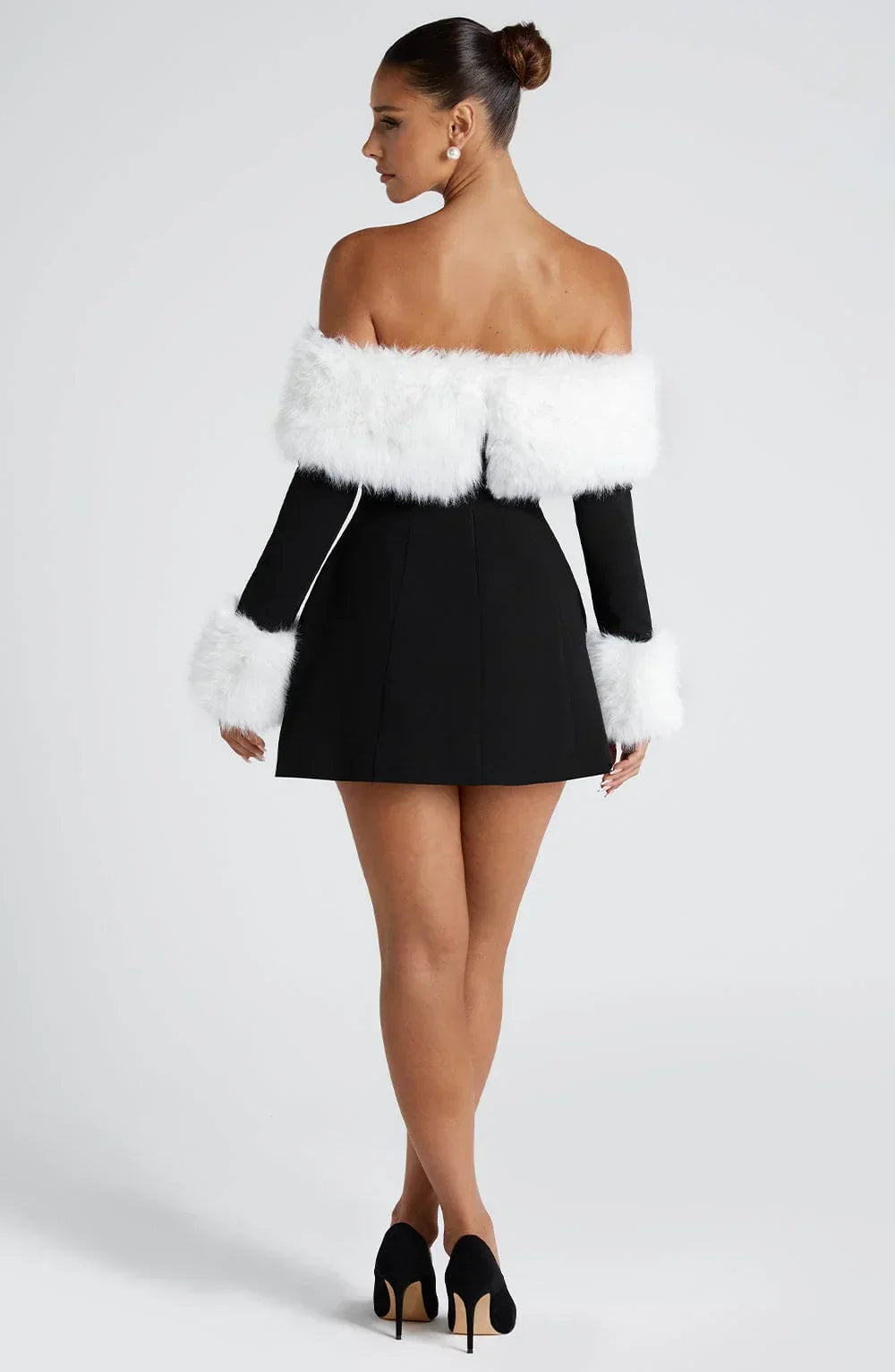 Villanelle Mini Dress - Black/White