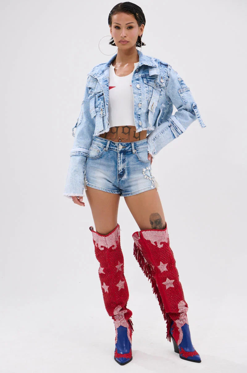 Arianne Patchwork Denim Jacket