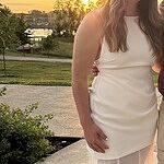 Modern Art Maxi Dress White