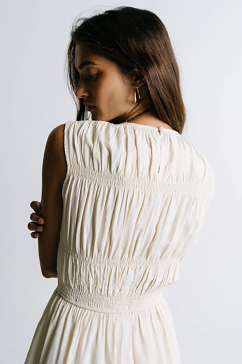 Johna Smocked Midi Dress