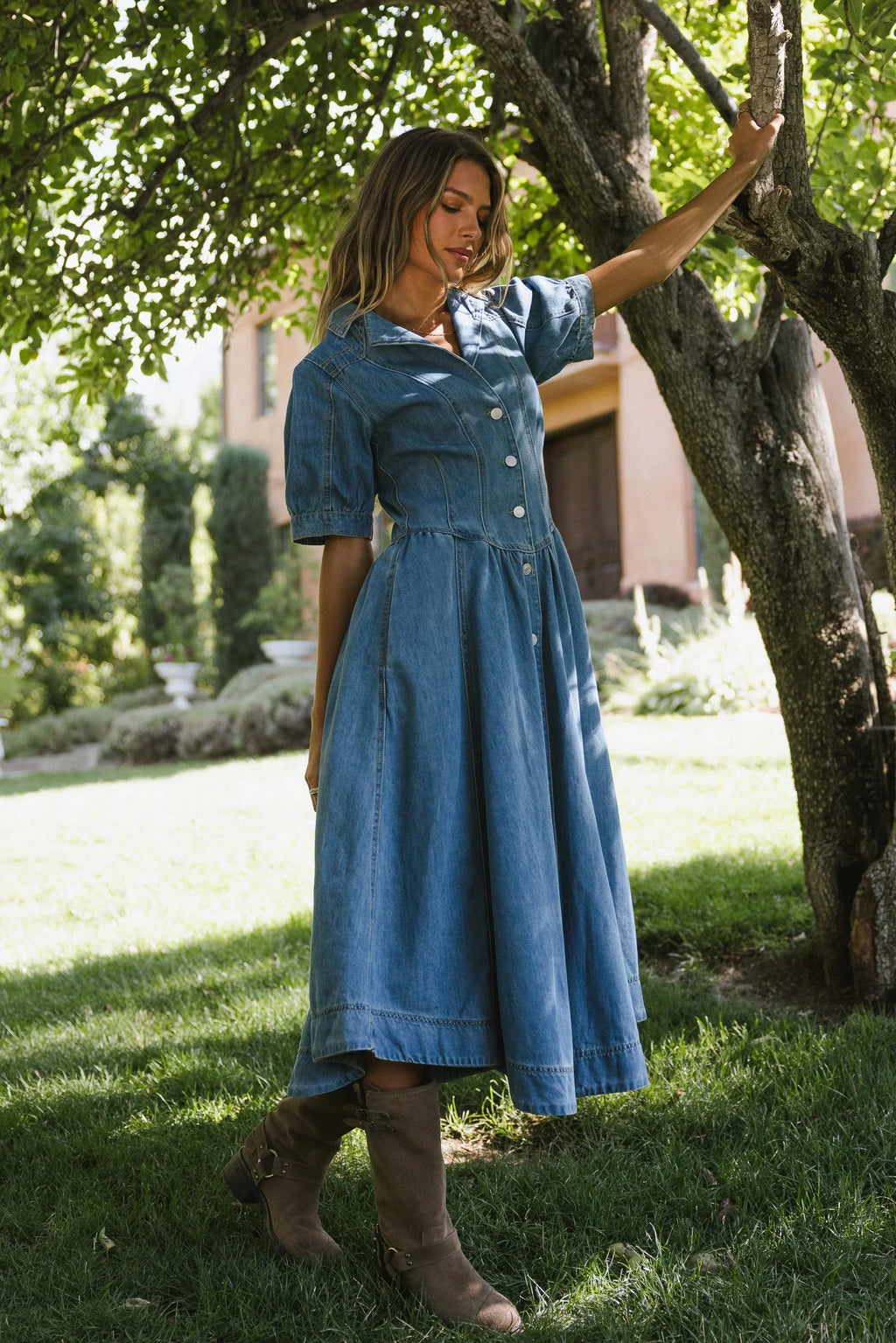 Mylie Denim Maxi Dress