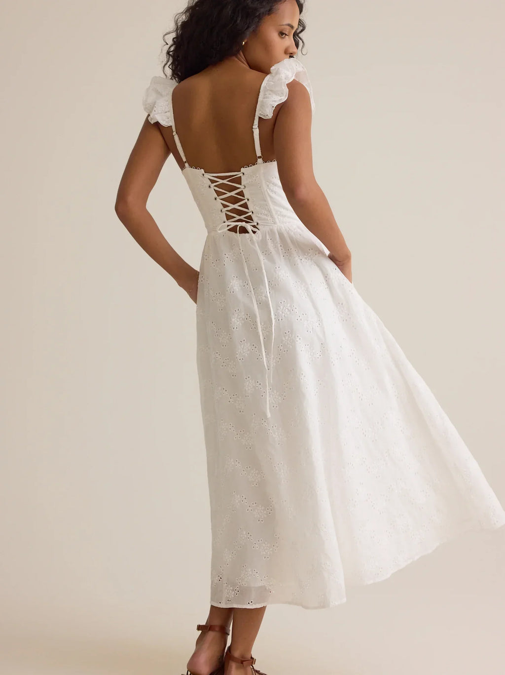 Maribel Eyelet Maxi Dress