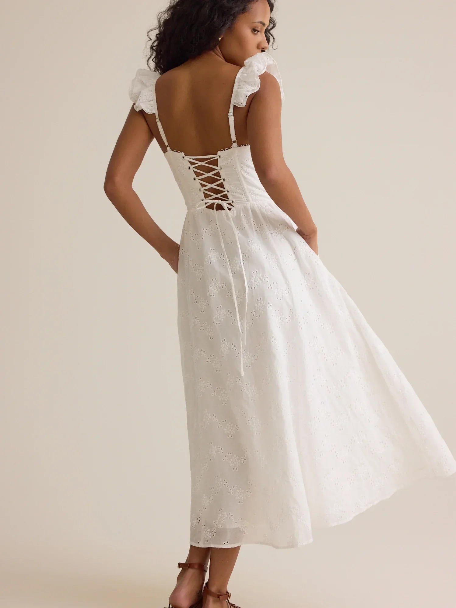 Maribel Eyelet Maxi Dress