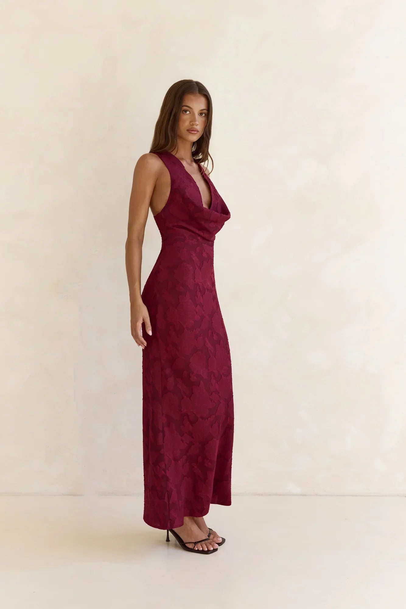 Lasting Luxuries Maxi Dress Wine