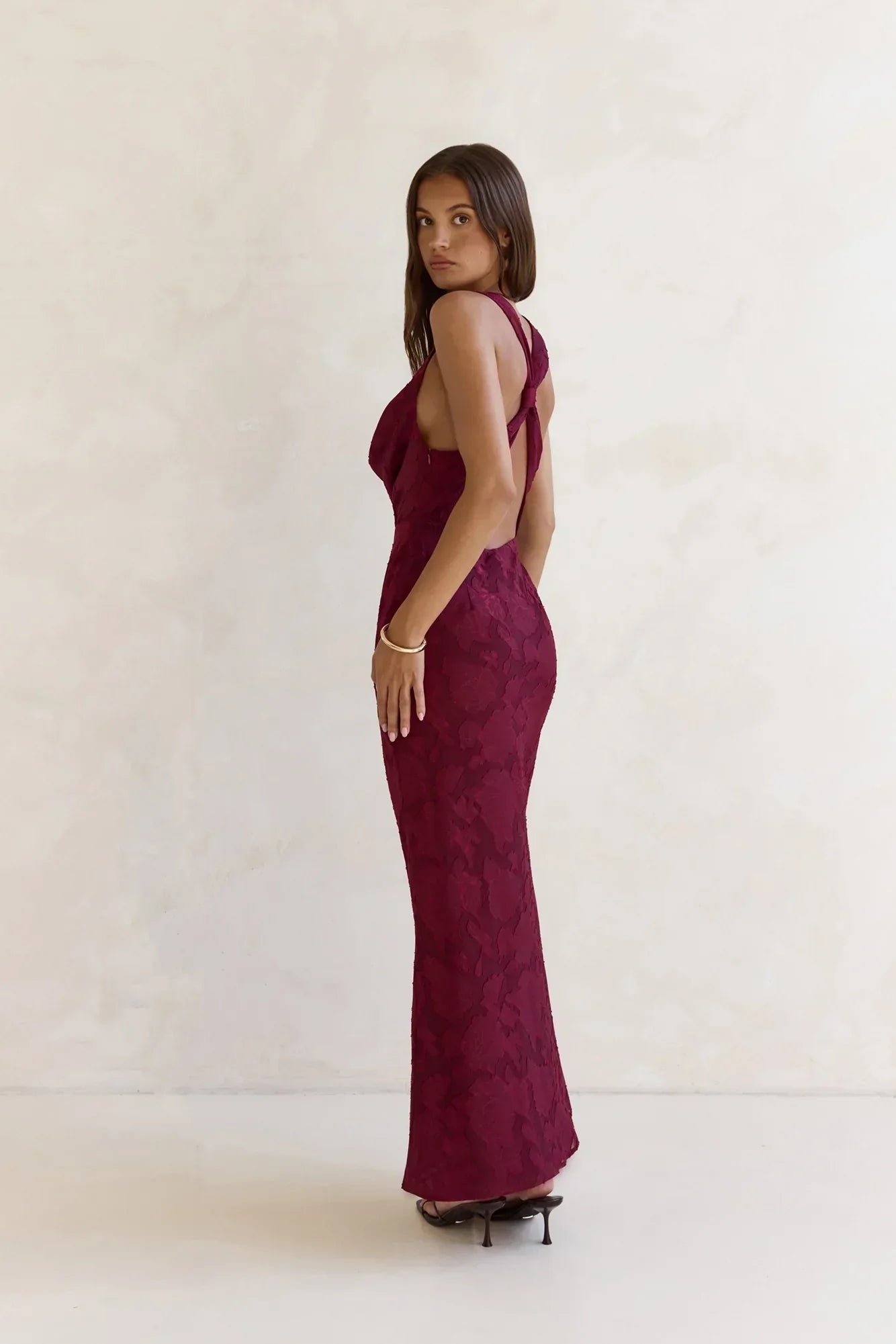 Lasting Luxuries Maxi Dress Wine