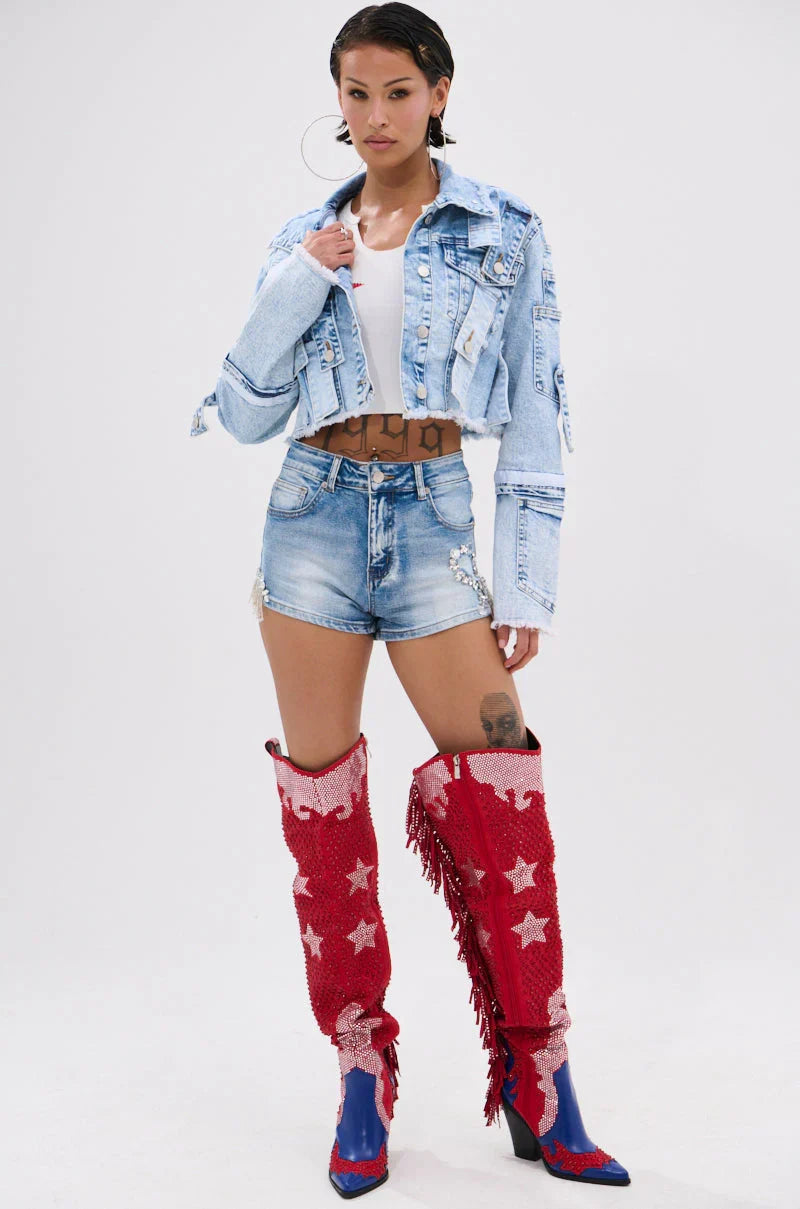 Arianne Patchwork Denim Jacket
