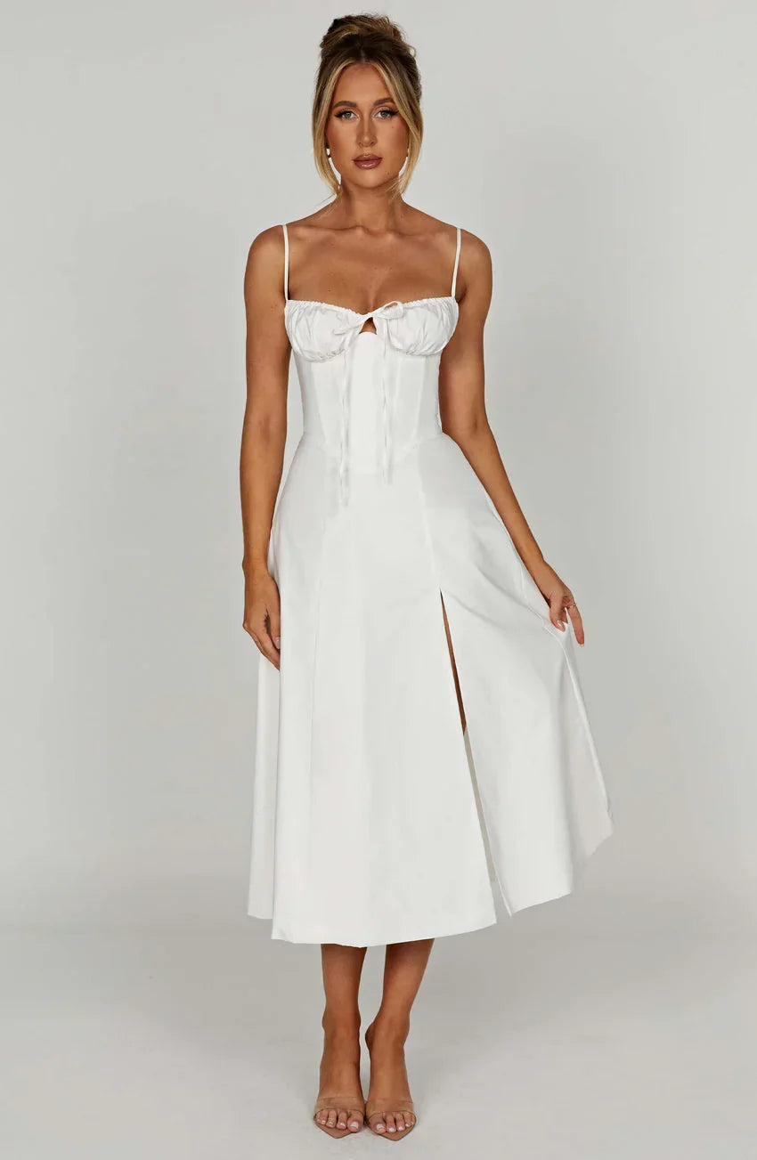 Deanna Midi Dress - Ivory