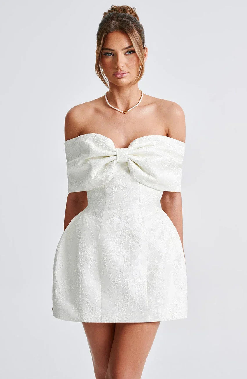 Raquel Mini Dress - Ivory