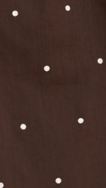 Sloane Mini Dress - Chocolate Polka