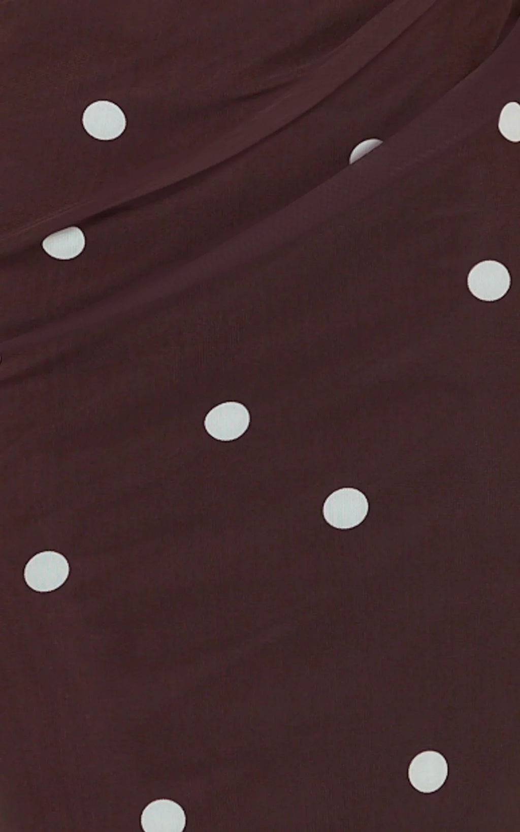 Criselda Maxi Dress - One Shoulder Maxi Dress In Chocolate Polkadot