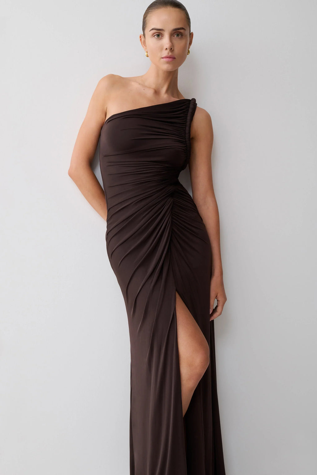 Ryn Twisted One Shoulder Maxi Dress