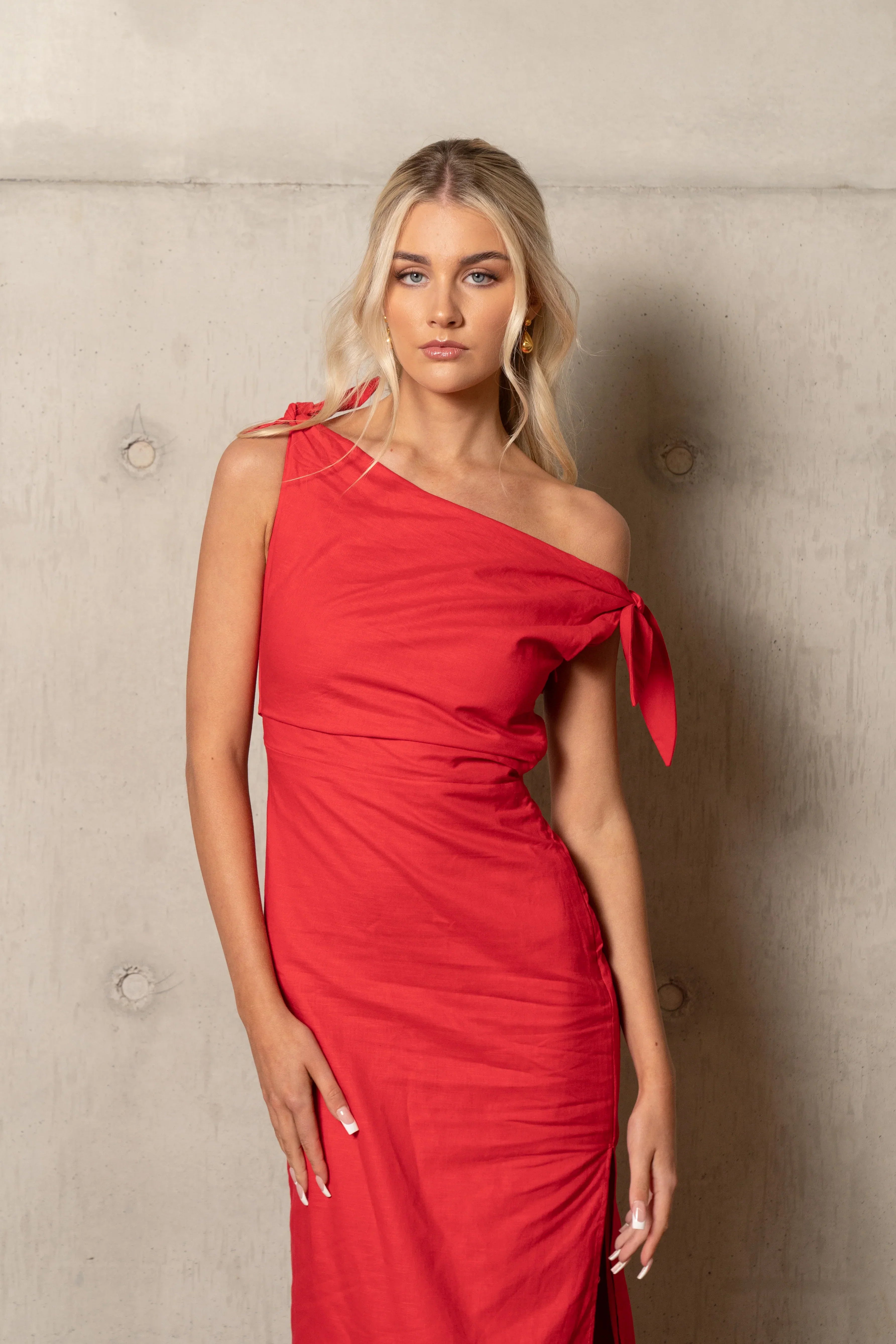 Ashley Drop Shoulder Midi Dress