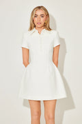 Collared Volume Mini Dress