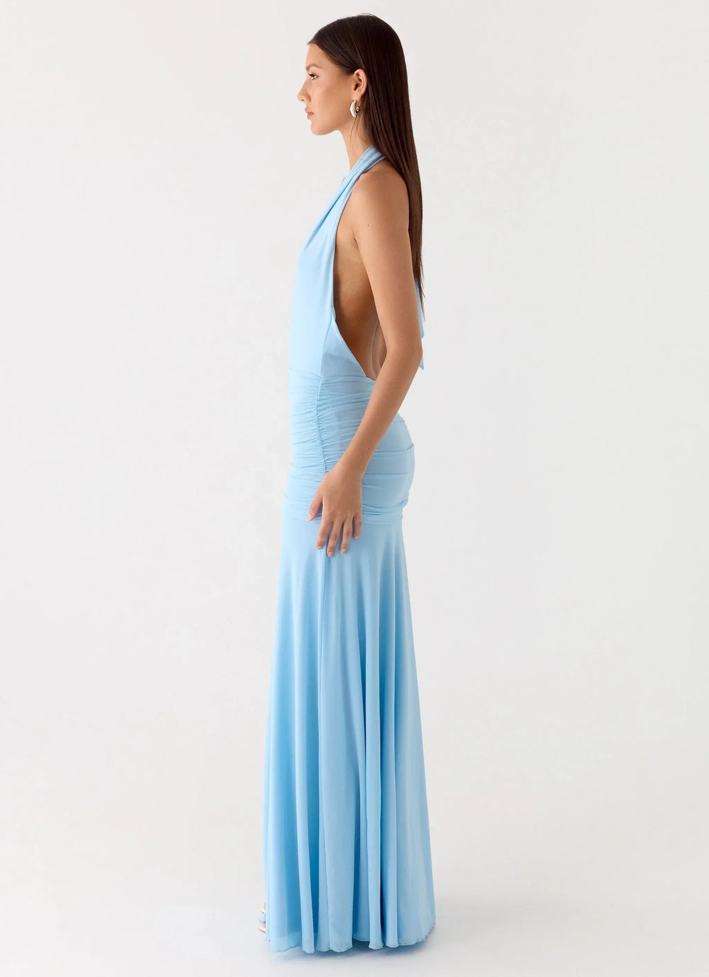 Sorrento Sunsets Maxi Dress Ice Blue
