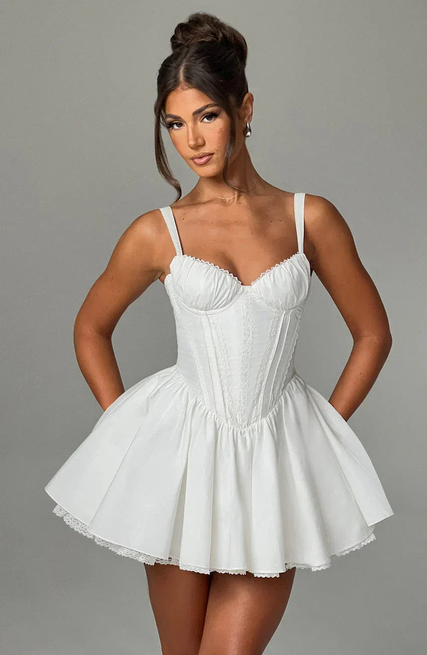 Josie Mini Dress - White
