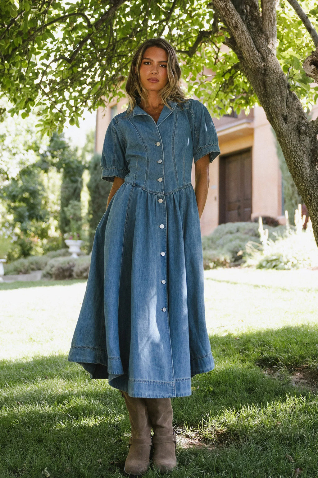 Mylie Denim Maxi Dress