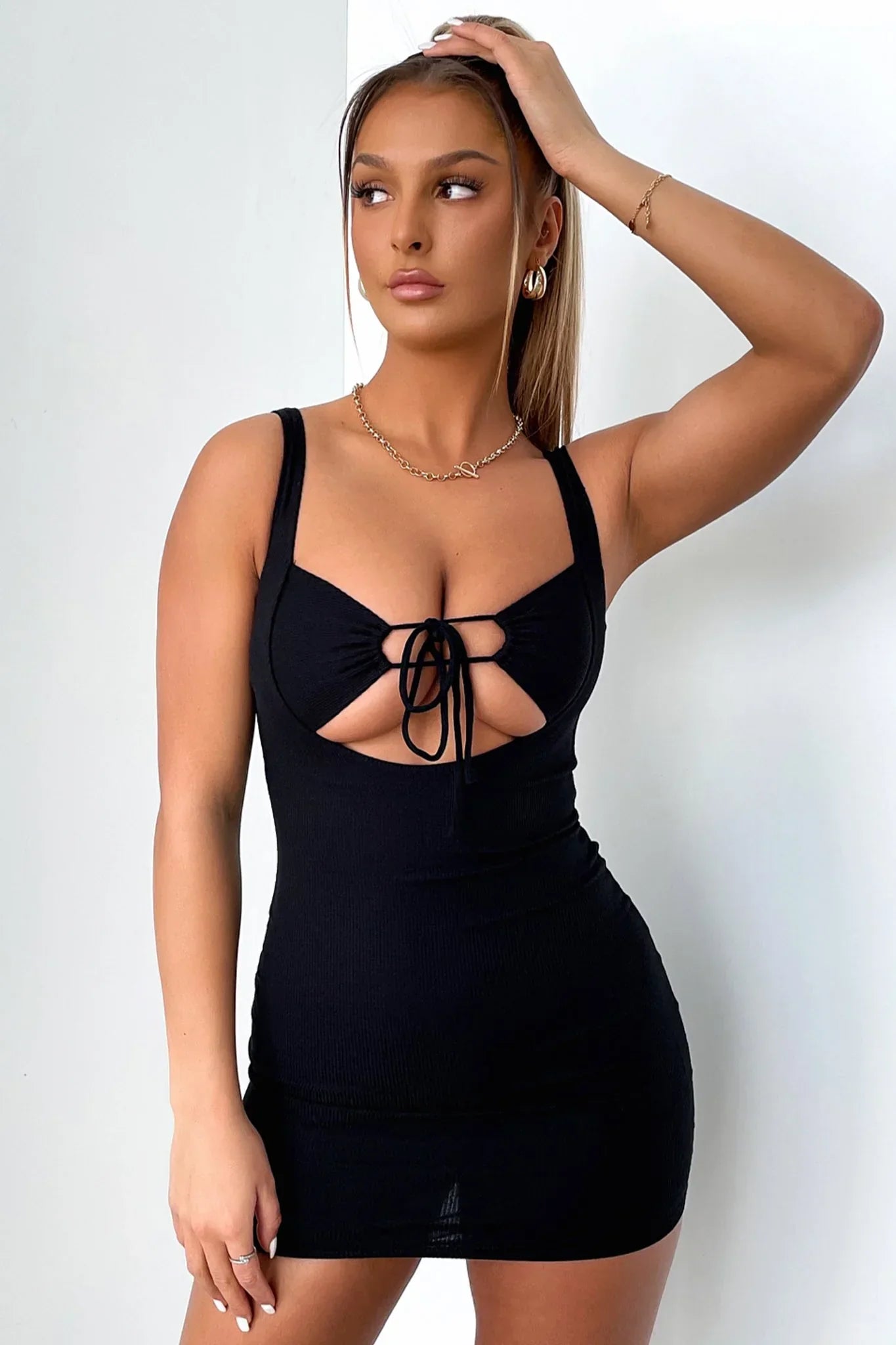 Romania Mini Dress - Black