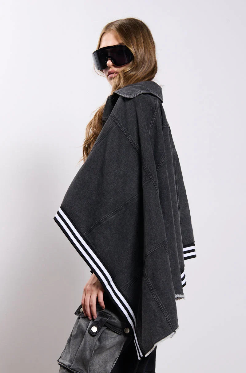 Natalya Denim Cape