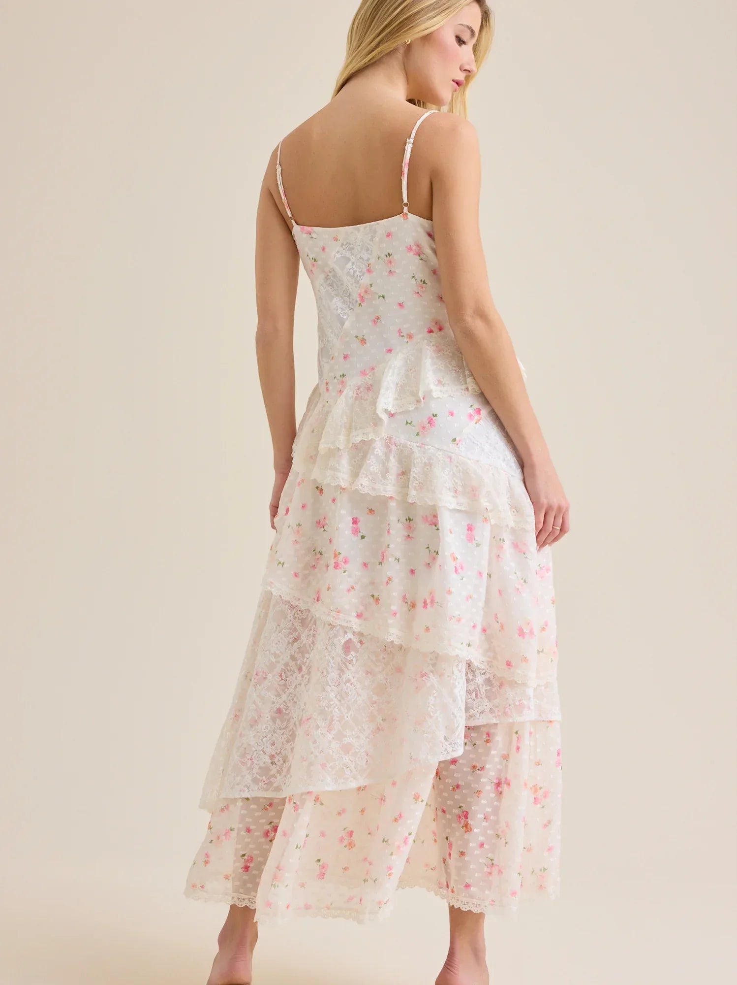 Alicia Floral Lace Maxi Dress