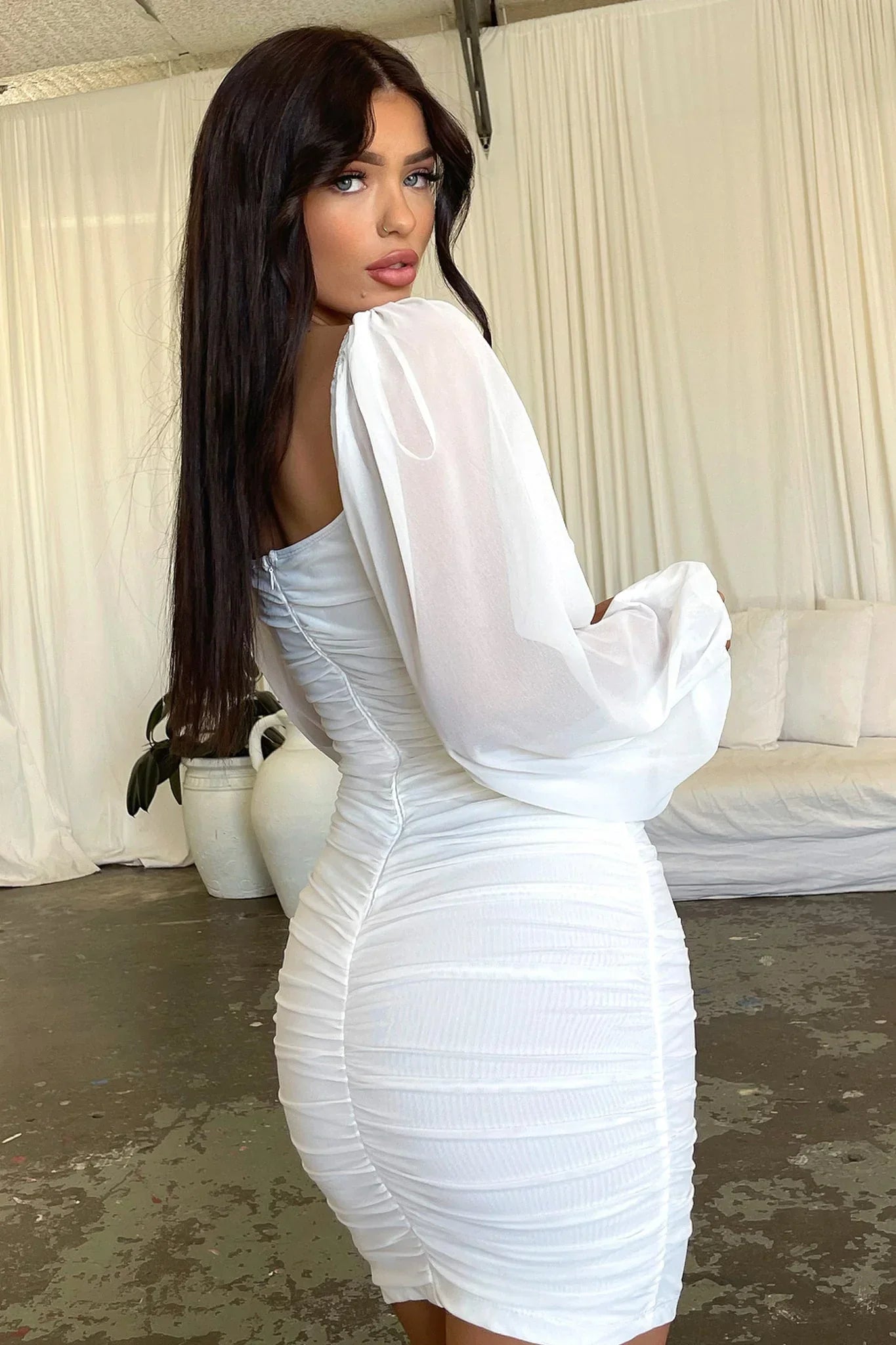 Octavia Dress - White