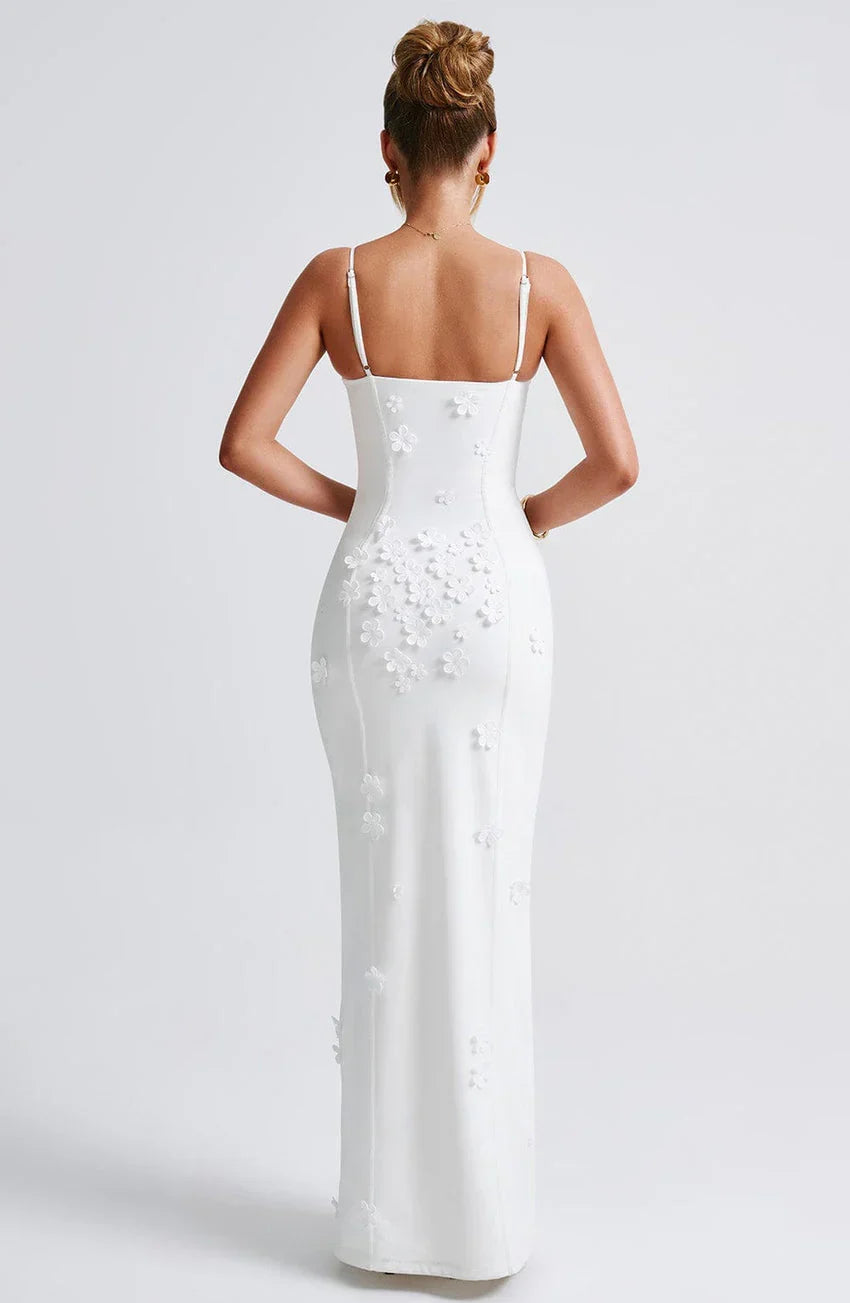 Dalary Maxi Dress - Ivory Lined