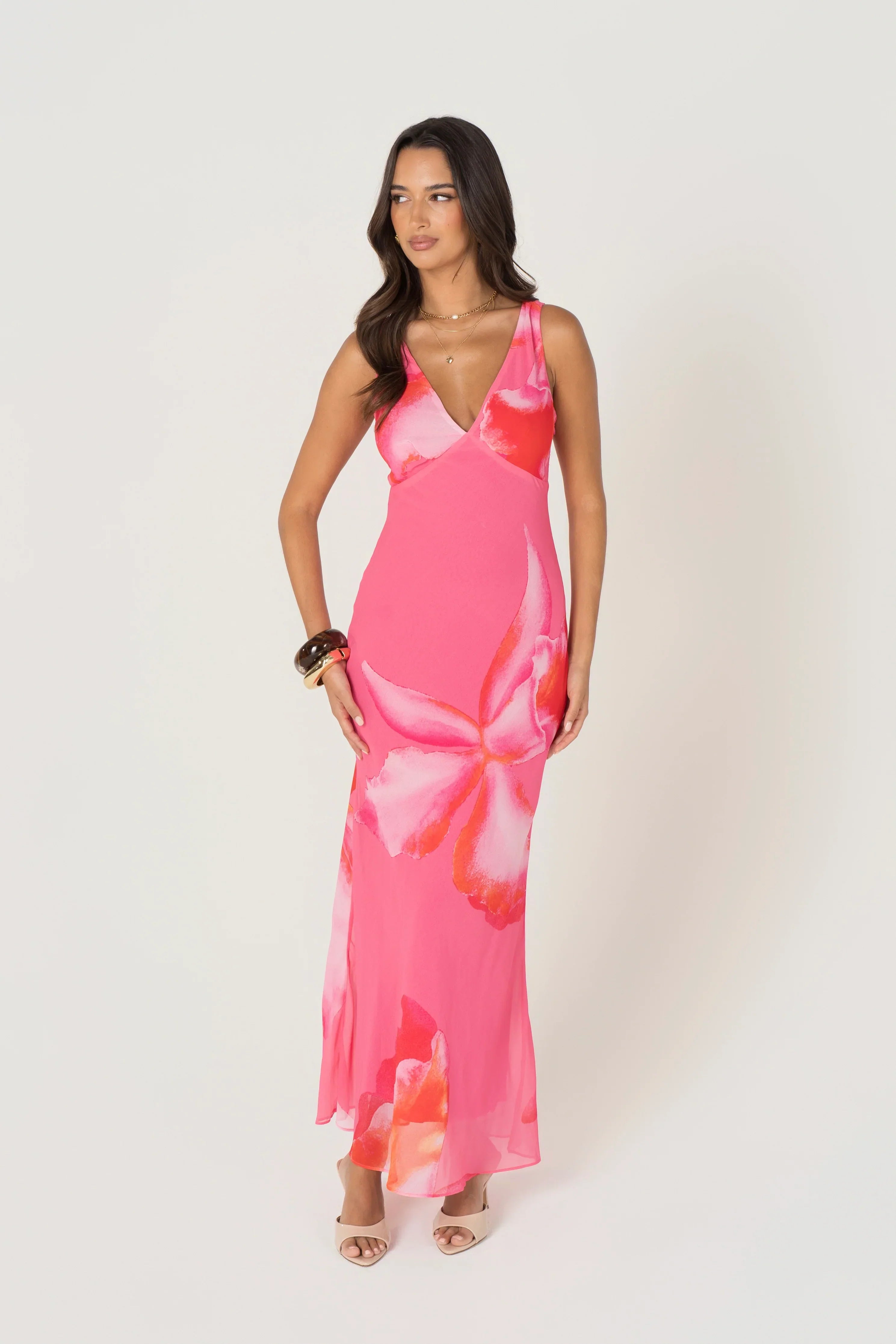 Bailey V-Neck Midi Dress