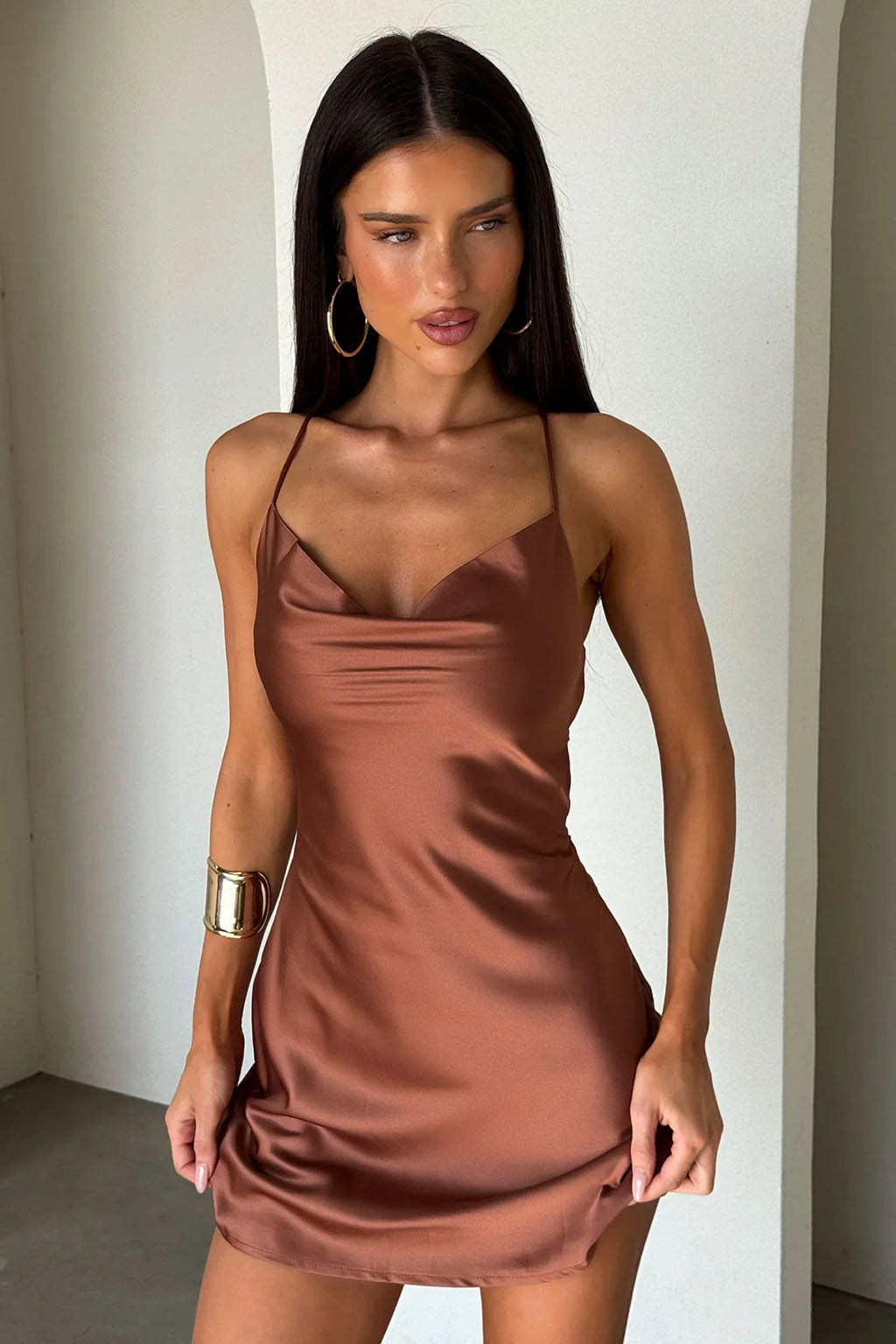 Olivia Dress - Brown