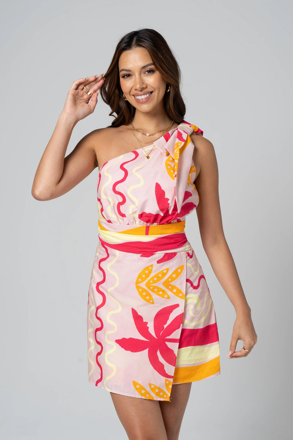 Zaria One-Shoulder Mini Dress
