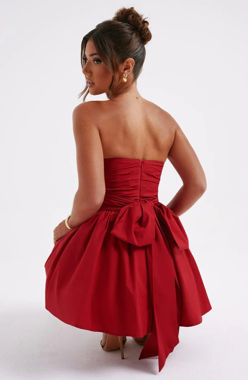 Katrina Mini Dress - Red