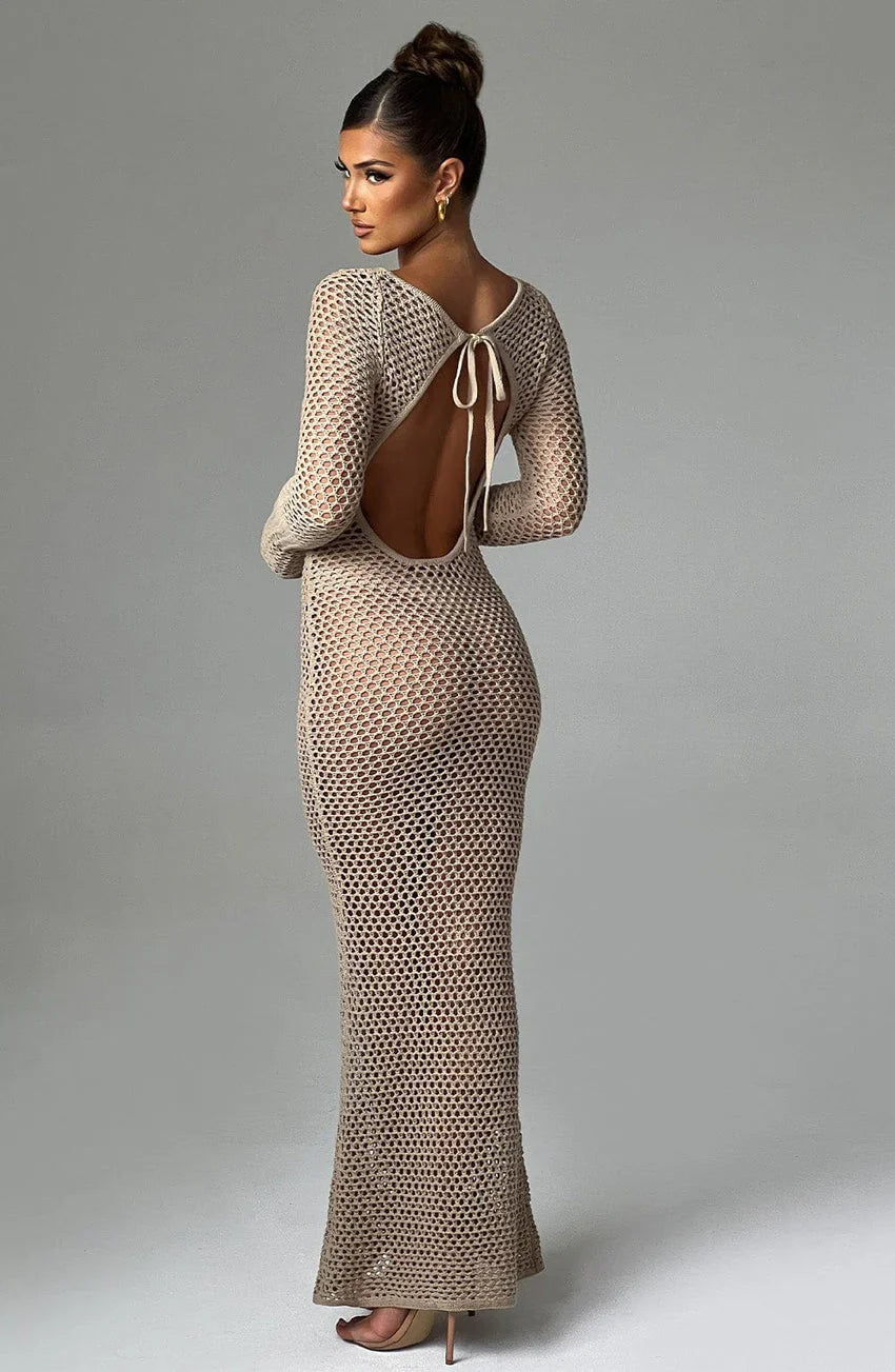 Moana Maxi Dress - Beige