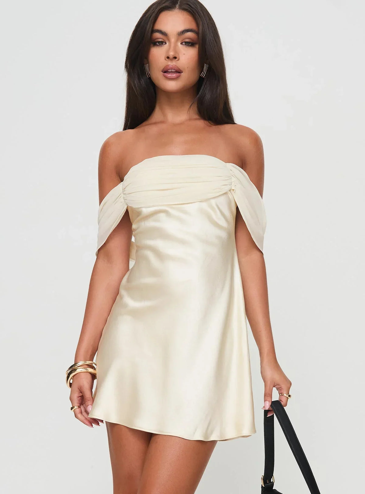 Adoration Mini Dress Cream