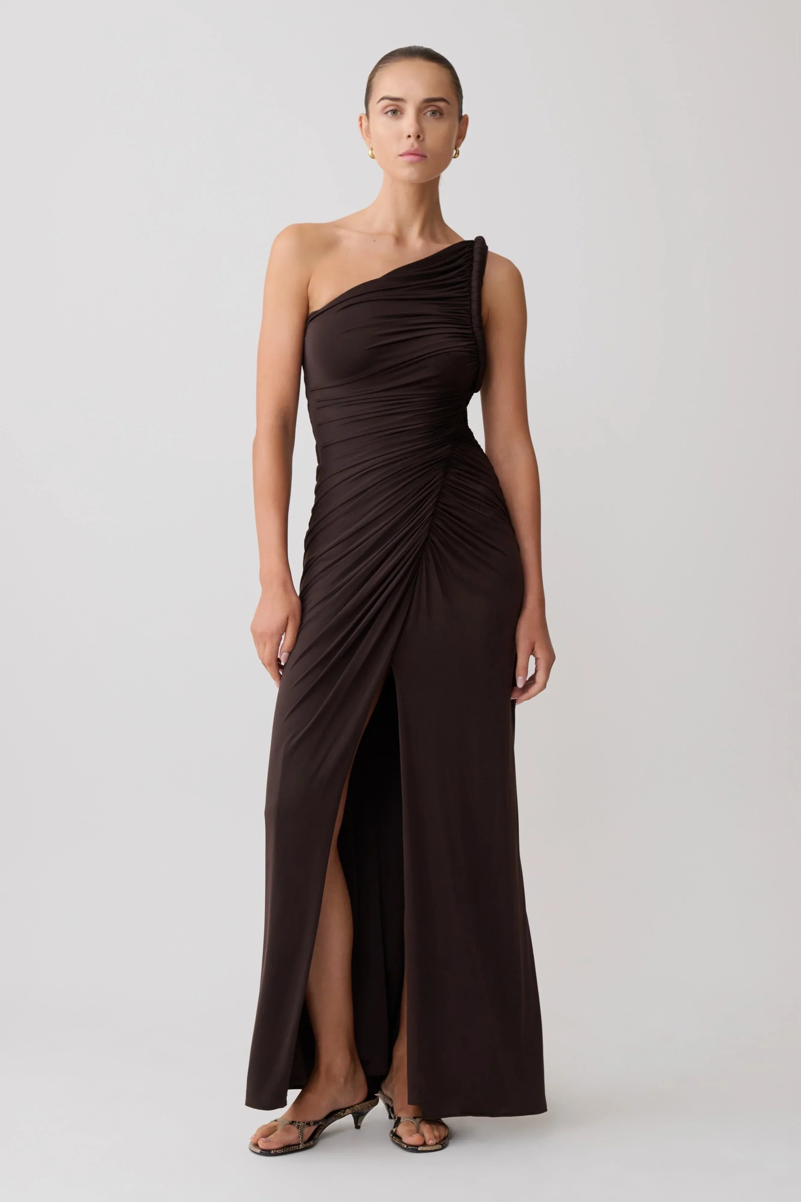 Ryn Twisted One Shoulder Maxi Dress