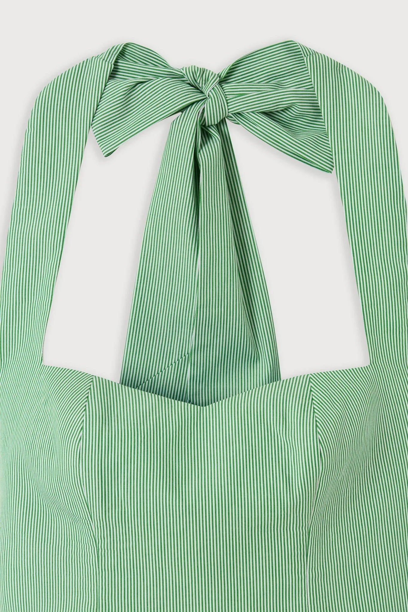 Cotton Pinstripe Mini Dress
