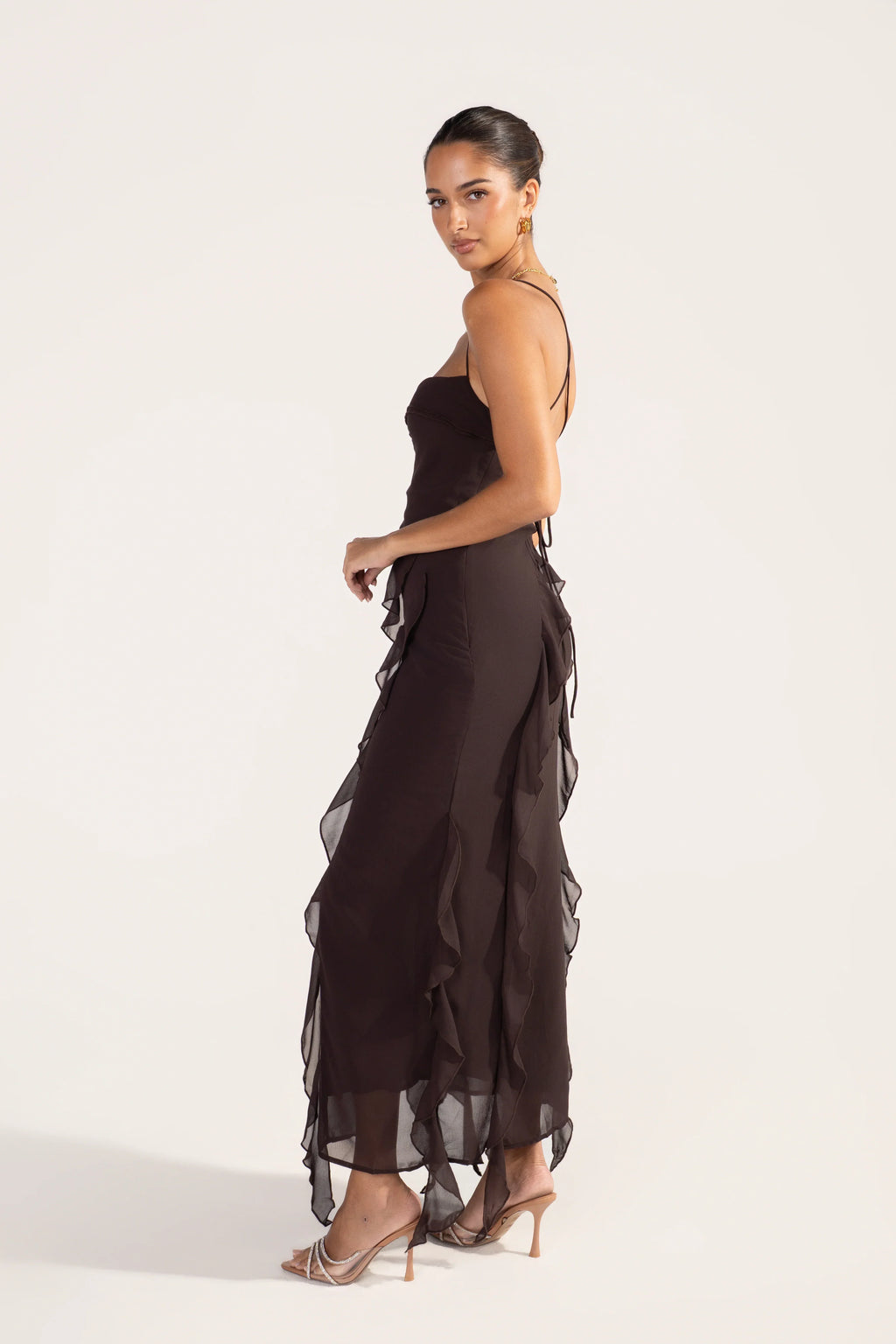 Charlene Criss Cross Back Maxi Dress
