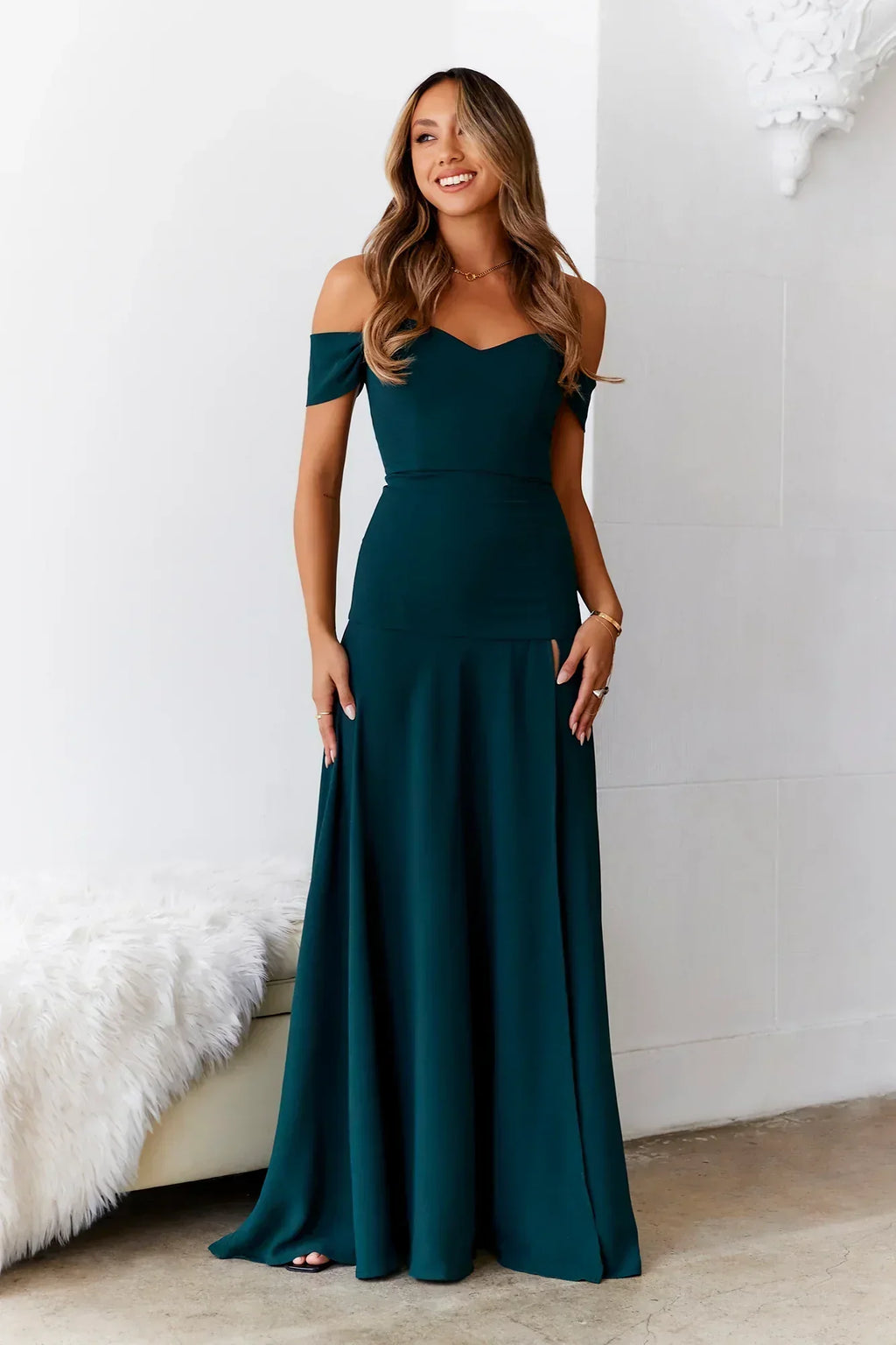 Blushing Cinderella Maxi Dress