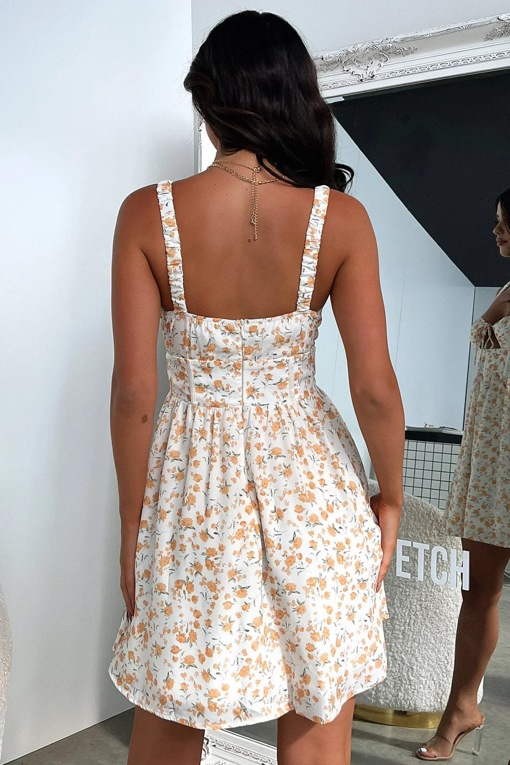 Meznin Dress - Yellow Floral