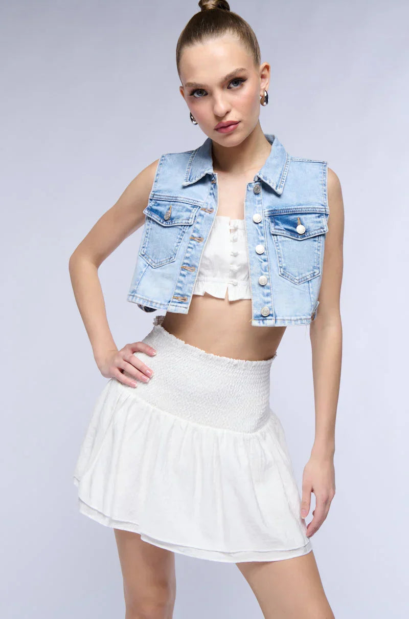 Back To The Basics Denim Vest