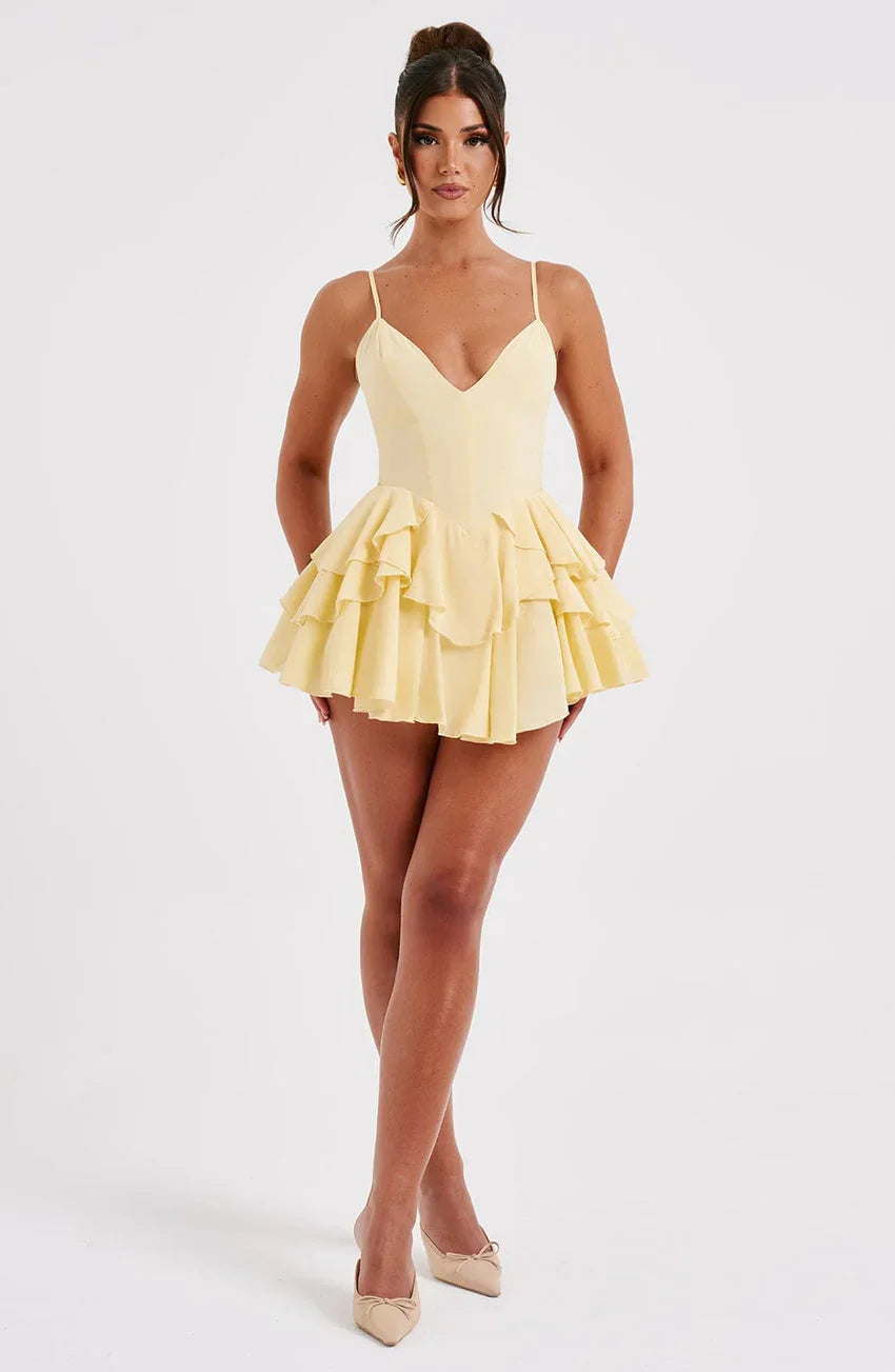 Veena Playsuit - Lemon
