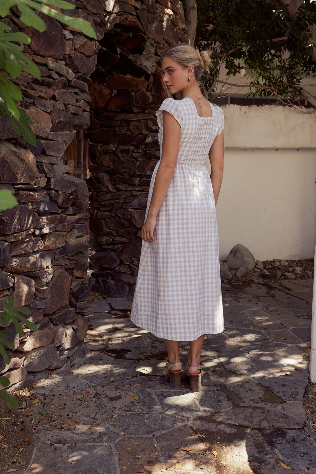 Amani Plaid Maxi Dress Final Sale