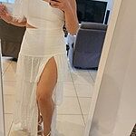 Day In Manhattan One Shoulder Maxi Dress White