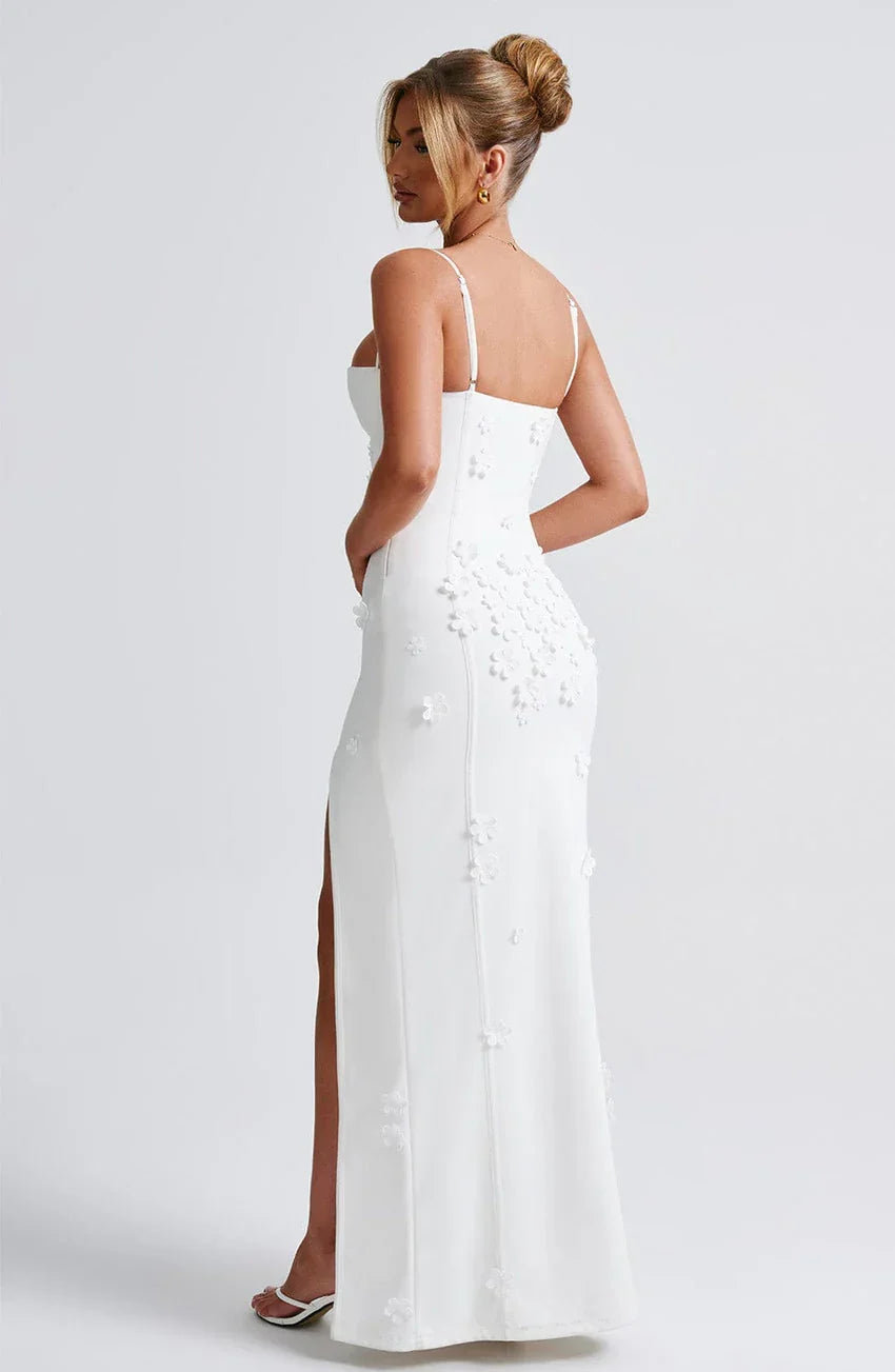 Dalary Maxi Dress - Ivory Lined
