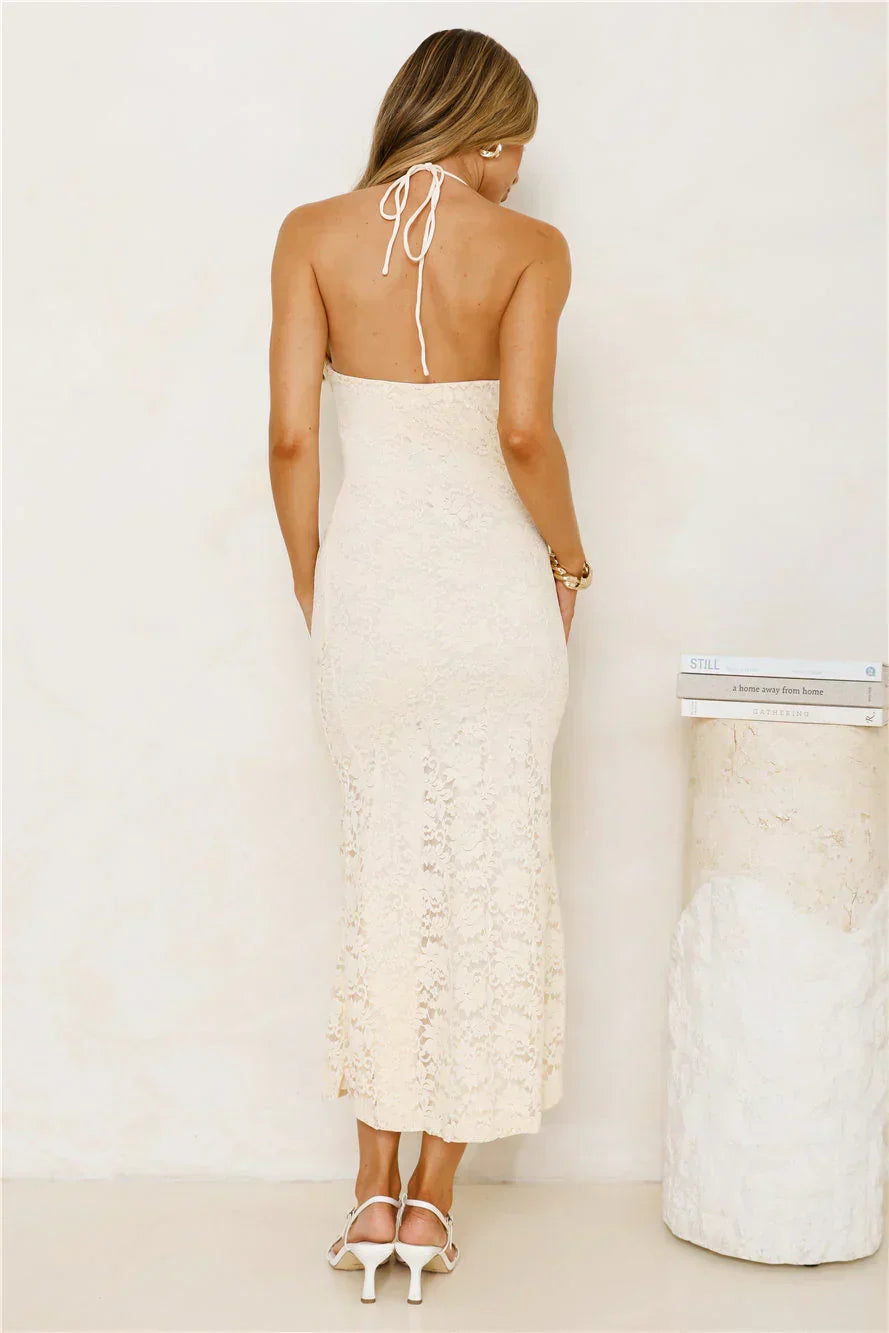 Iconic In Style Lace Midi Dress