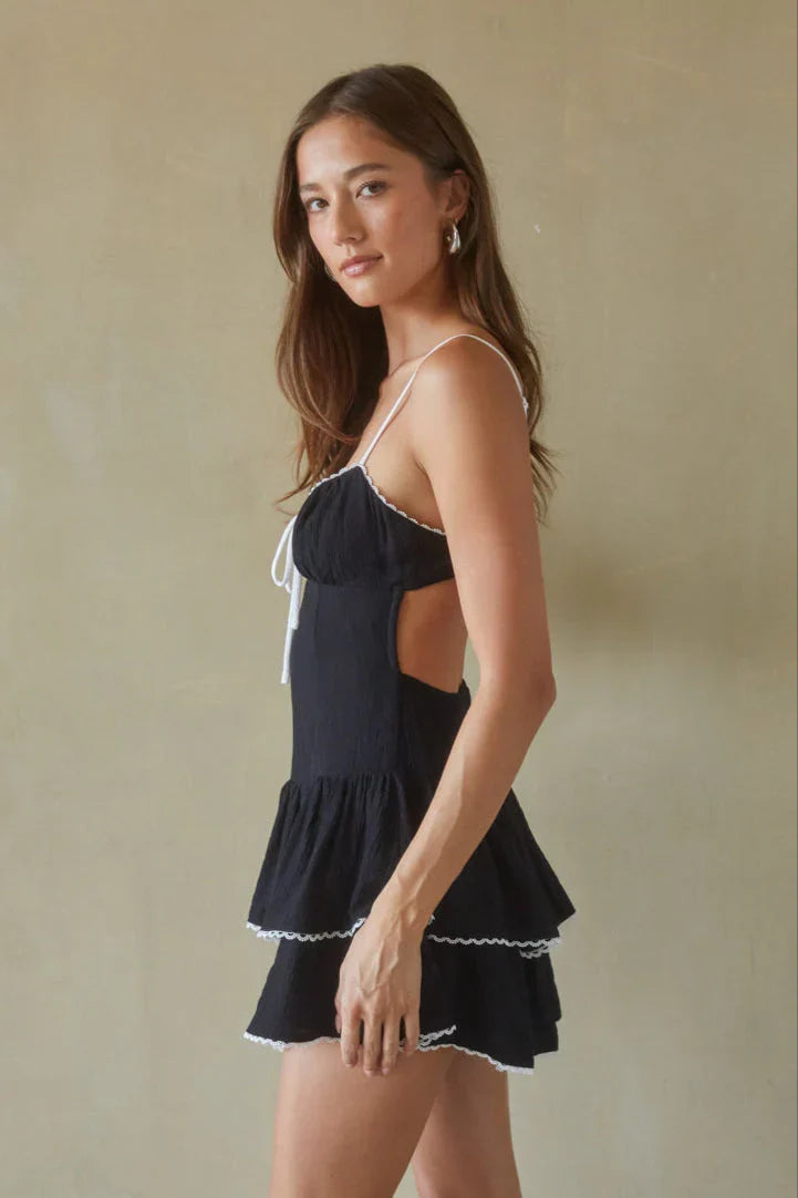 Fiorella Open Back Mini Dress