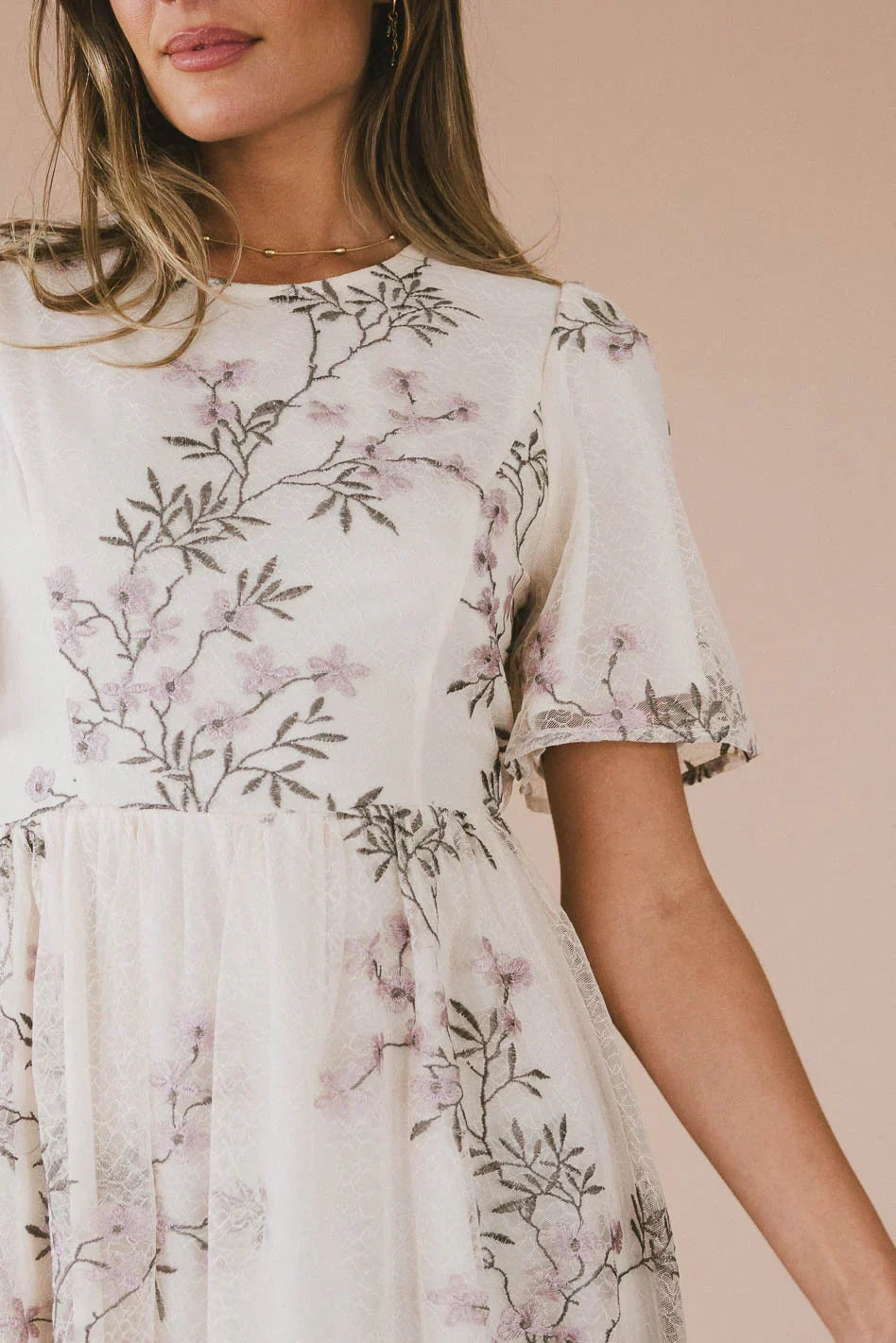 Evelise Floral Midi Dress Final Sale