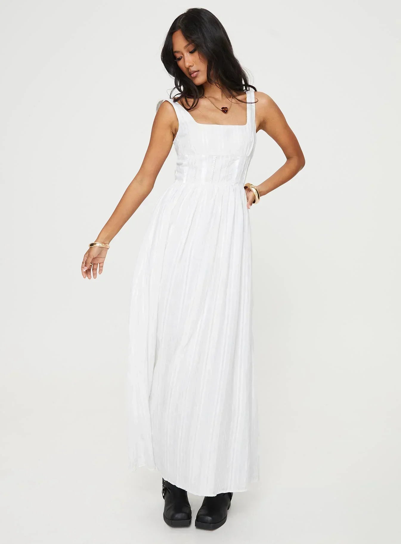 Lorinda Maxi Dress White