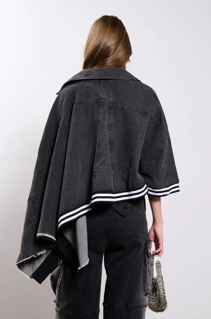 Natalya Denim Cape