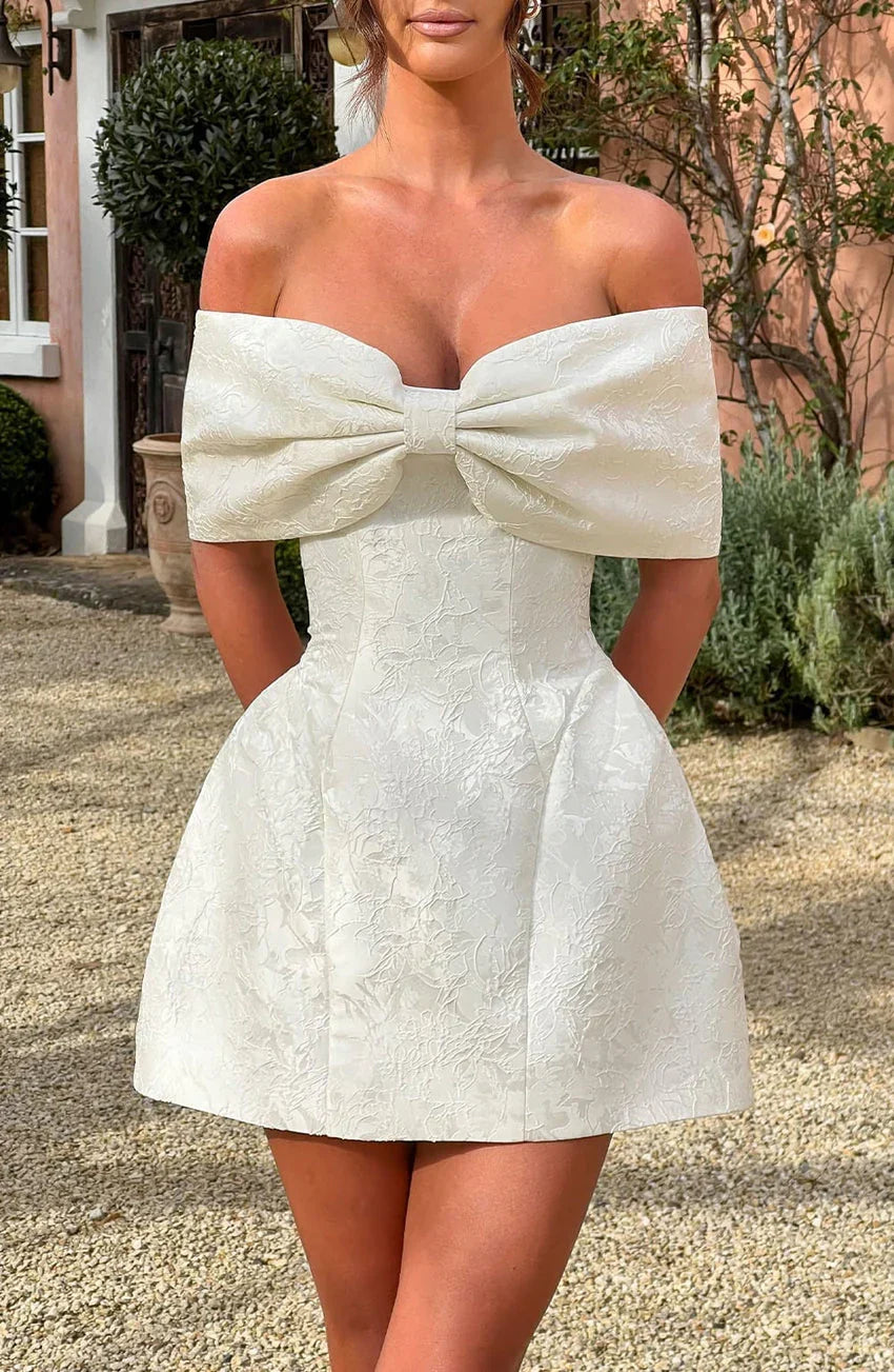 Raquel Mini Dress - Ivory