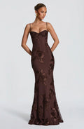 Nefertiti Maxi Dress - Plum Brown