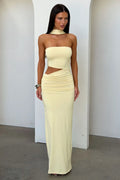 Forbes Strapless Maxi Dress - Yellow